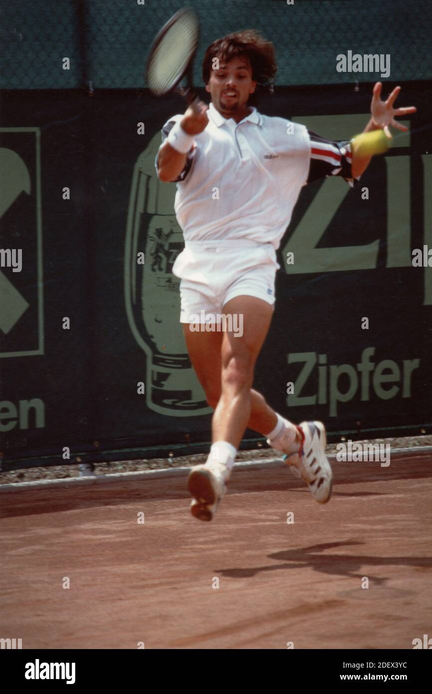 Spanish tennis player Alex LopezMoron, 1995 Stock Photo Alamy