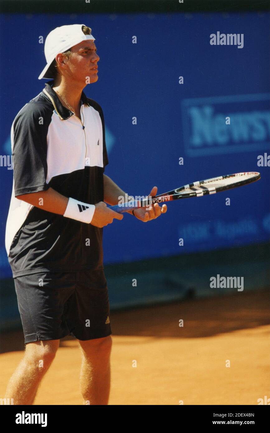 French tennis player Paul-Henri Mathieu, 2000 Stock Photo