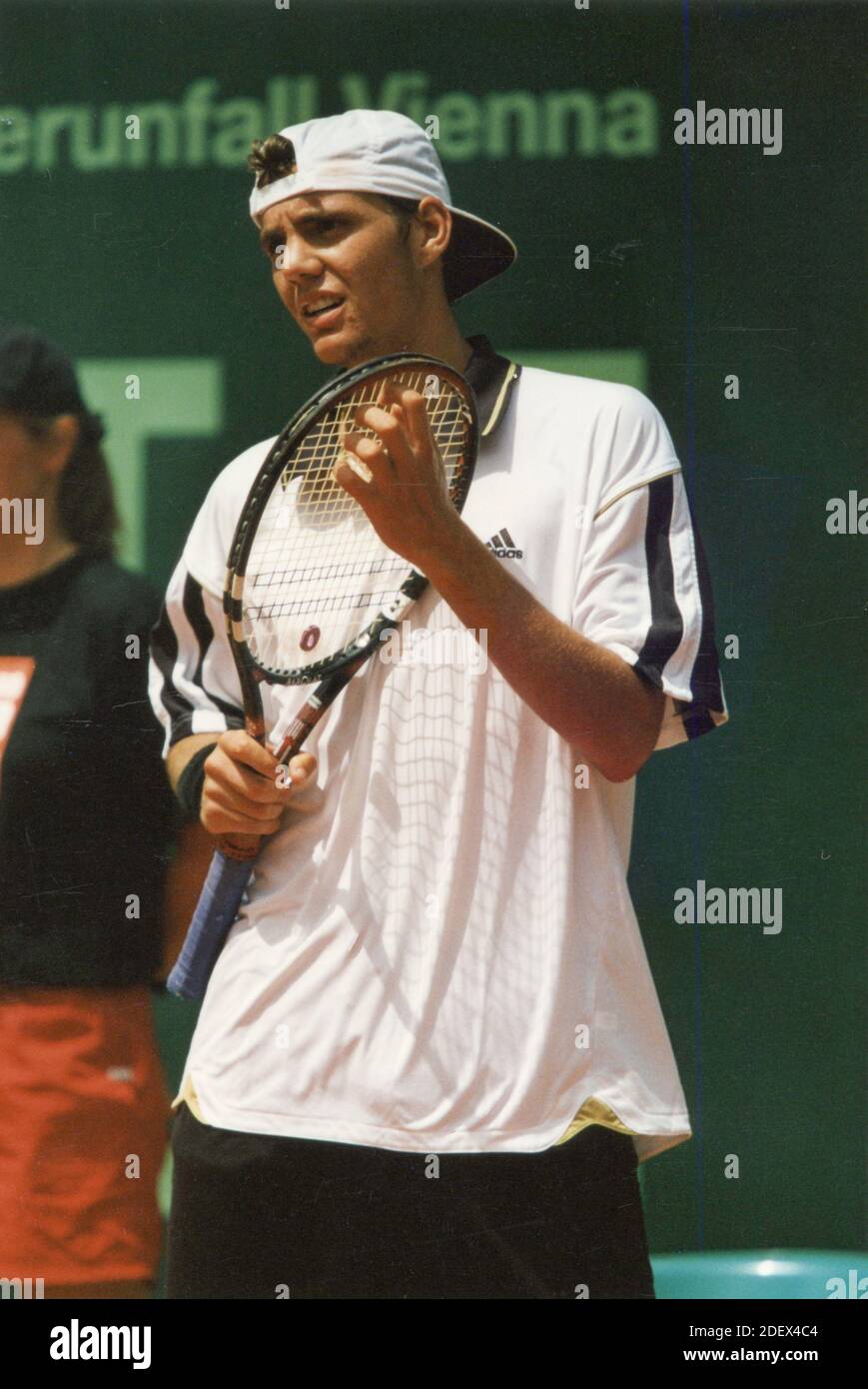 French tennis player Paul-Henri Mathieu, 2000 Stock Photo