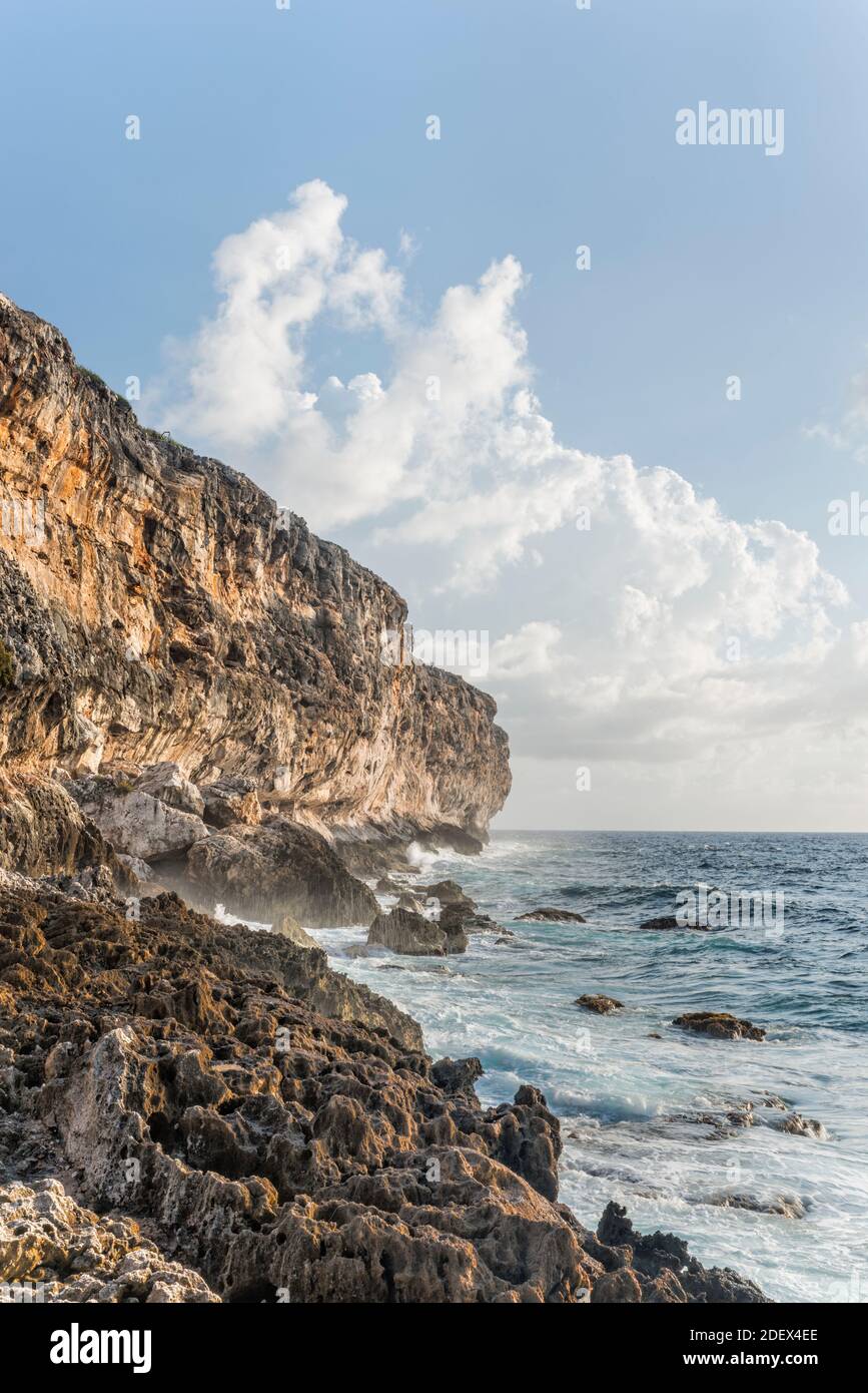 geography / travel, The Bluff and the Caribbean Sea at Cayman Brac in