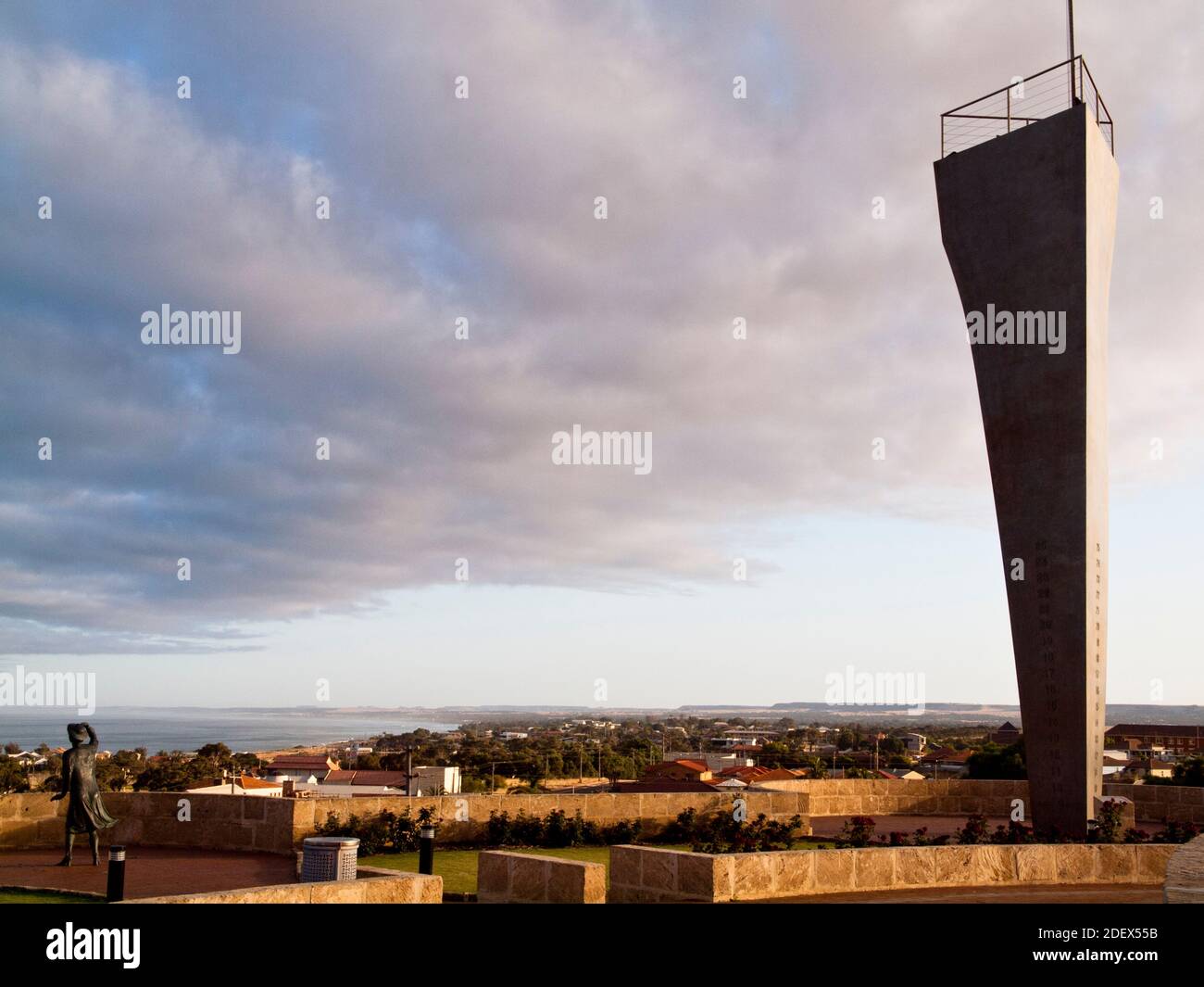 The Stele, HMAS Sydney II memorial, Mount Scott, Geraldton, Western Australia Stock Photo