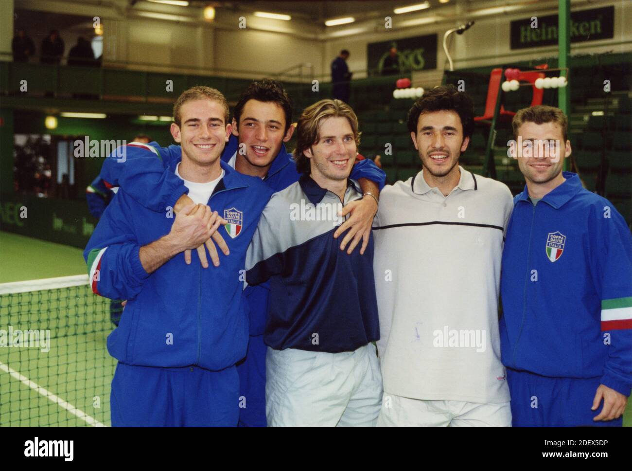 Italian men tennis team for the Davis Cup, 2000s Stock Photo Alamy