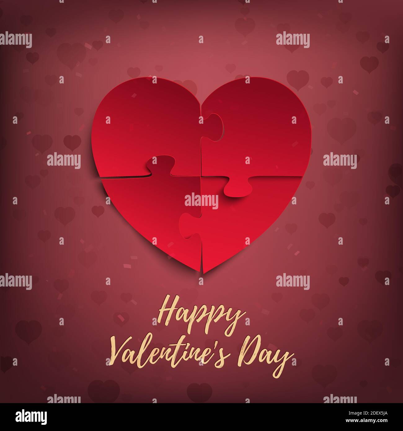Happy Valentines Day, greeting card template Stock Vector Image & Art ...