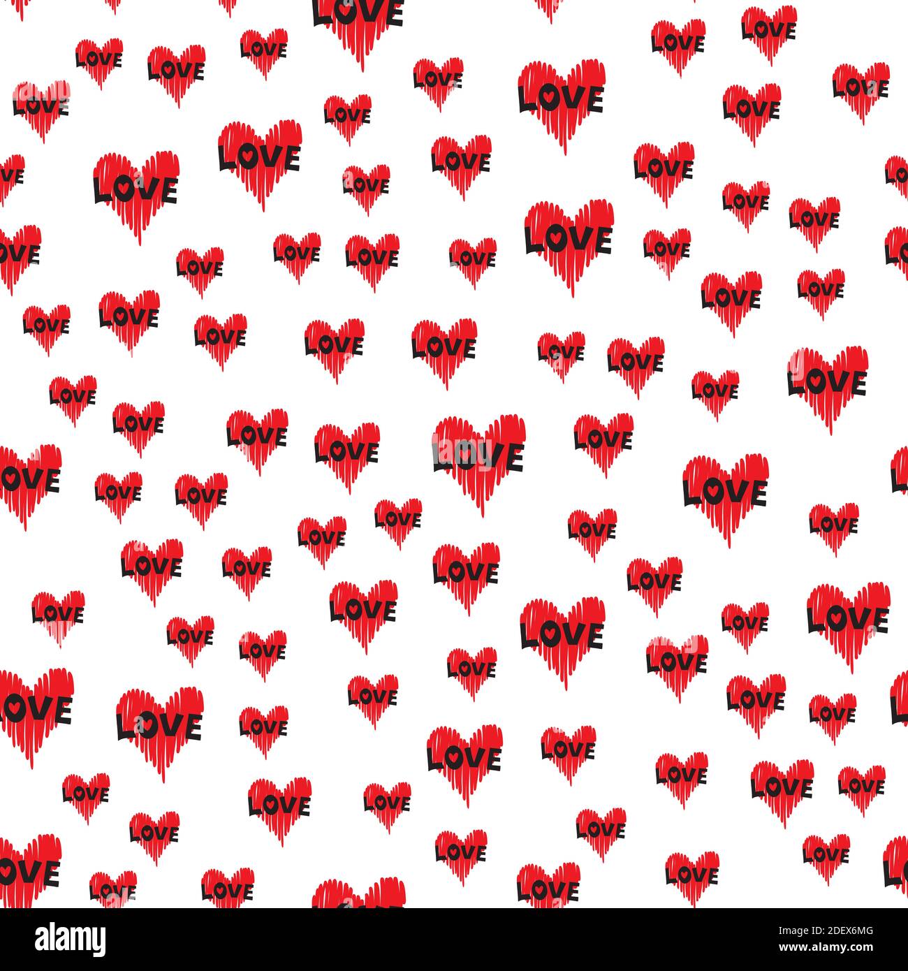Background with hearts for valentine time. Seamless pattern Stock Vector