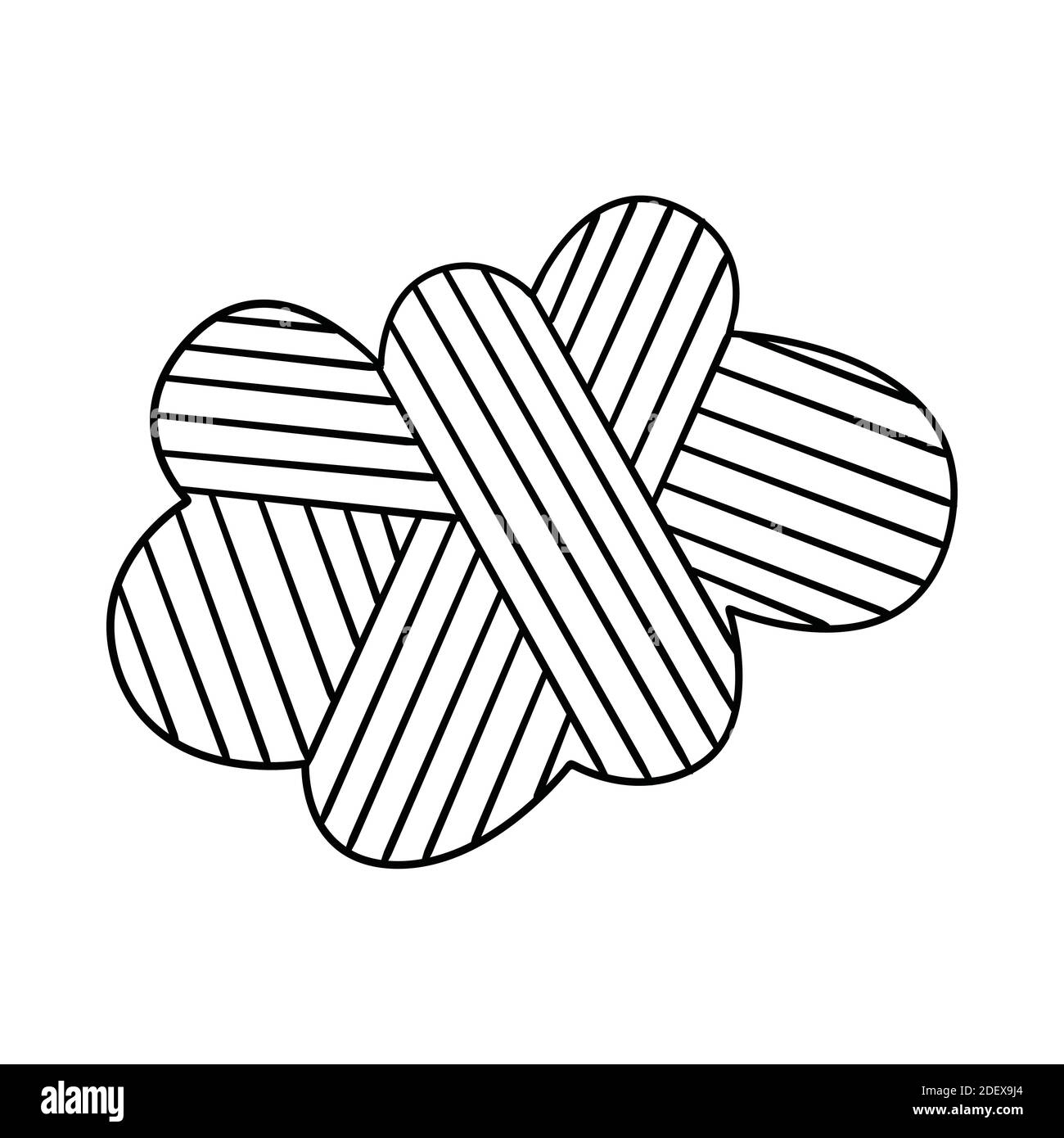 Vector Doodle cloud on white isolated background Stock Vector Image ...