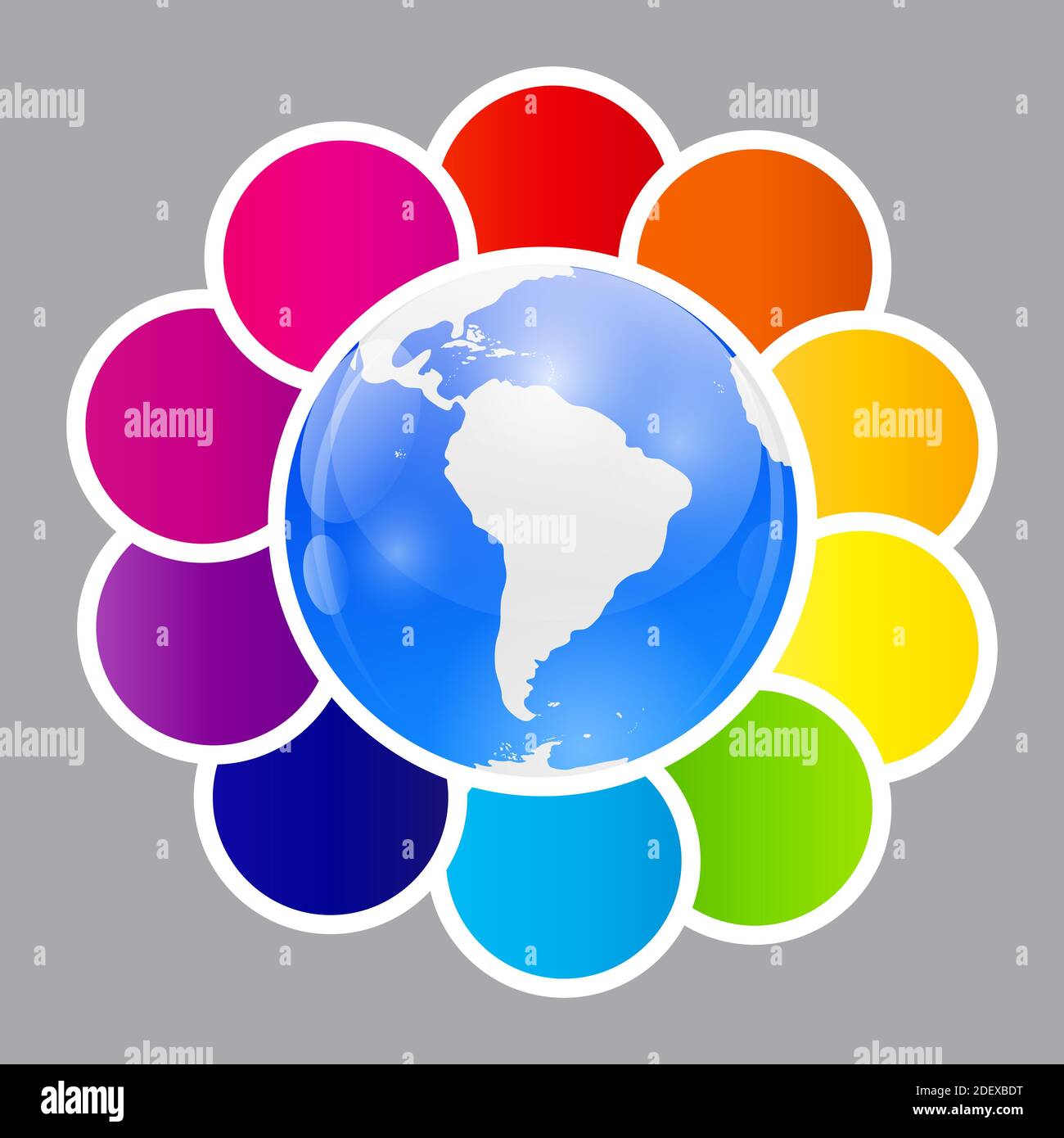 Concept of colorful circular banners for different business design ...