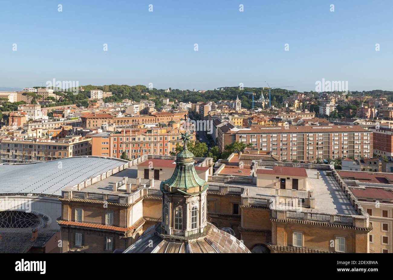 Rome Skyline from Vatican City, Italy Stock Photo