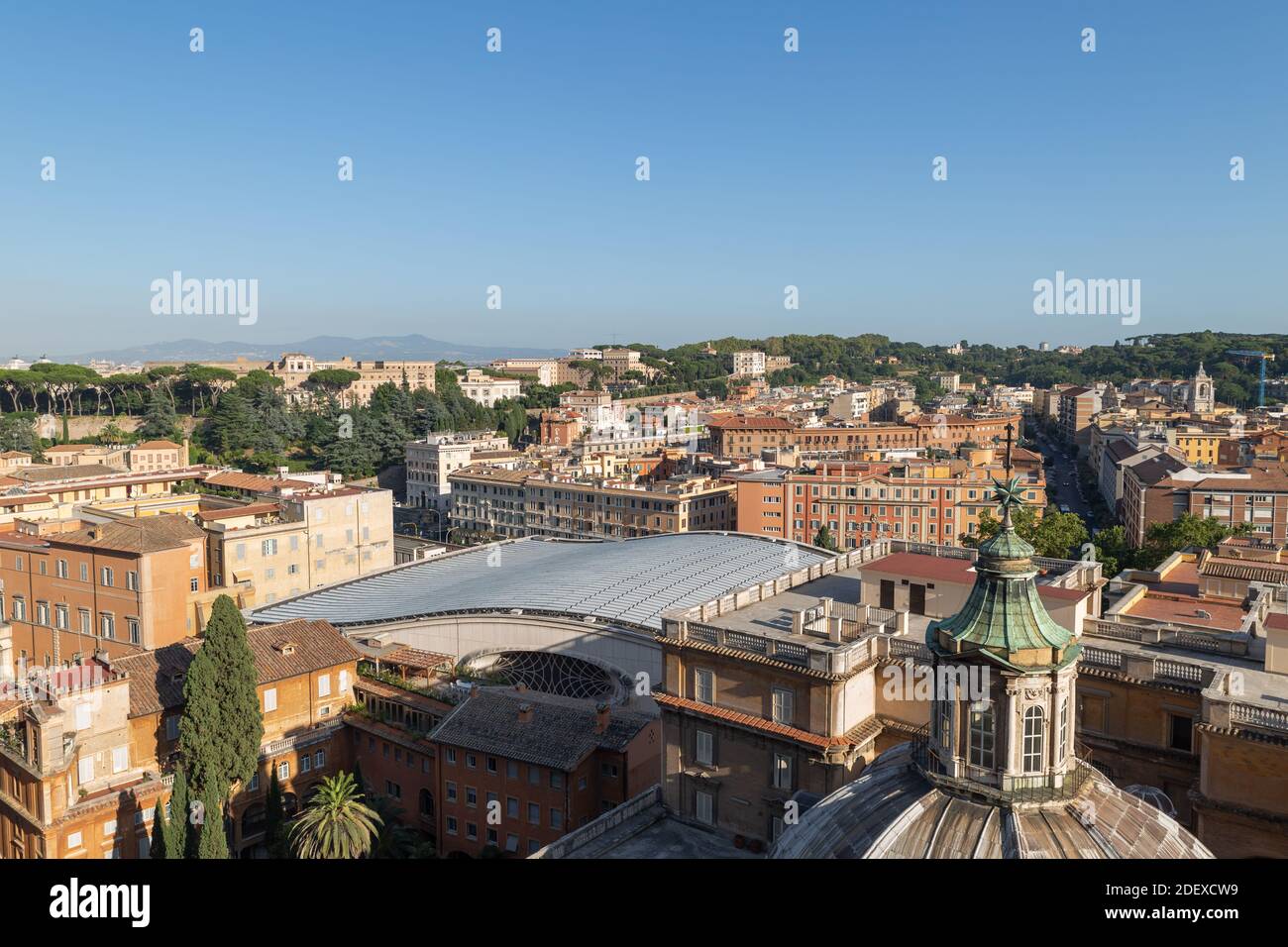 Rome and Vatican city Skyline Stock Photo