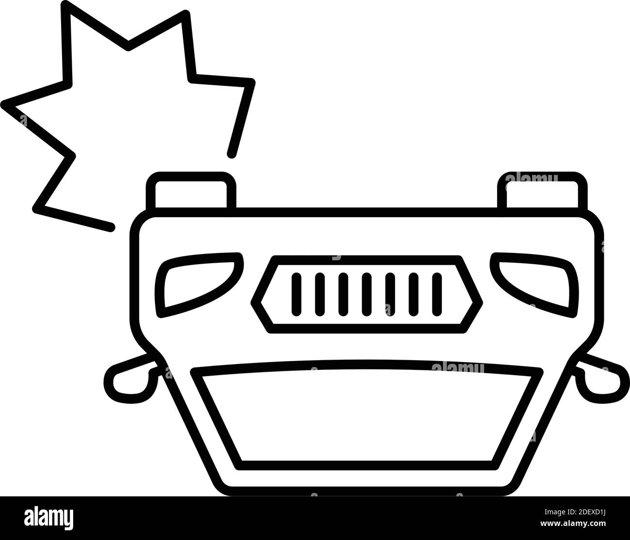 Collide vehicles icon Black and White Stock Photos & Images - Alamy