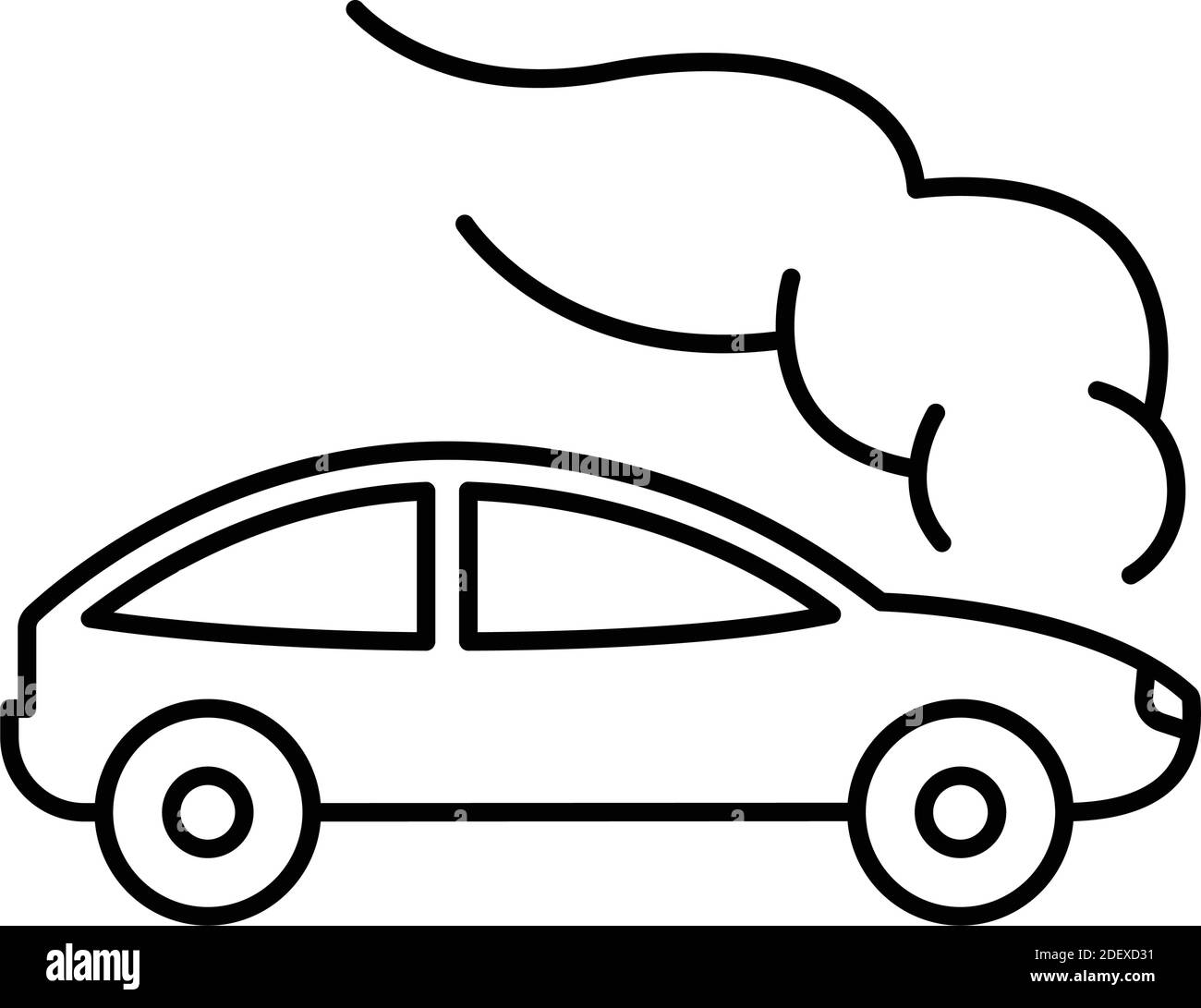 Car smoke Isolated Vector icon that can be easily modified or edited ...