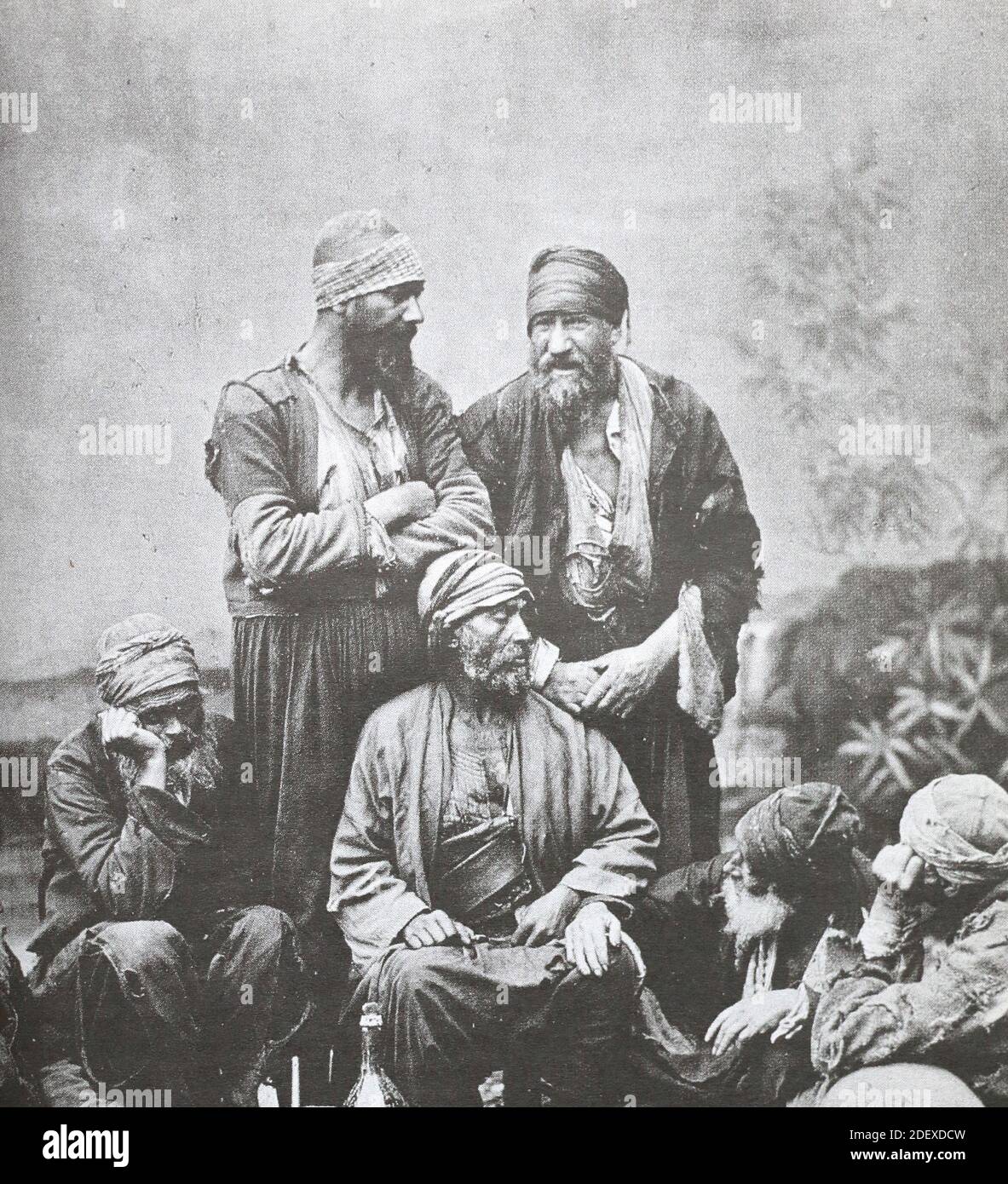 Jews in the Ottoman Empire in 1880. Stock Photo