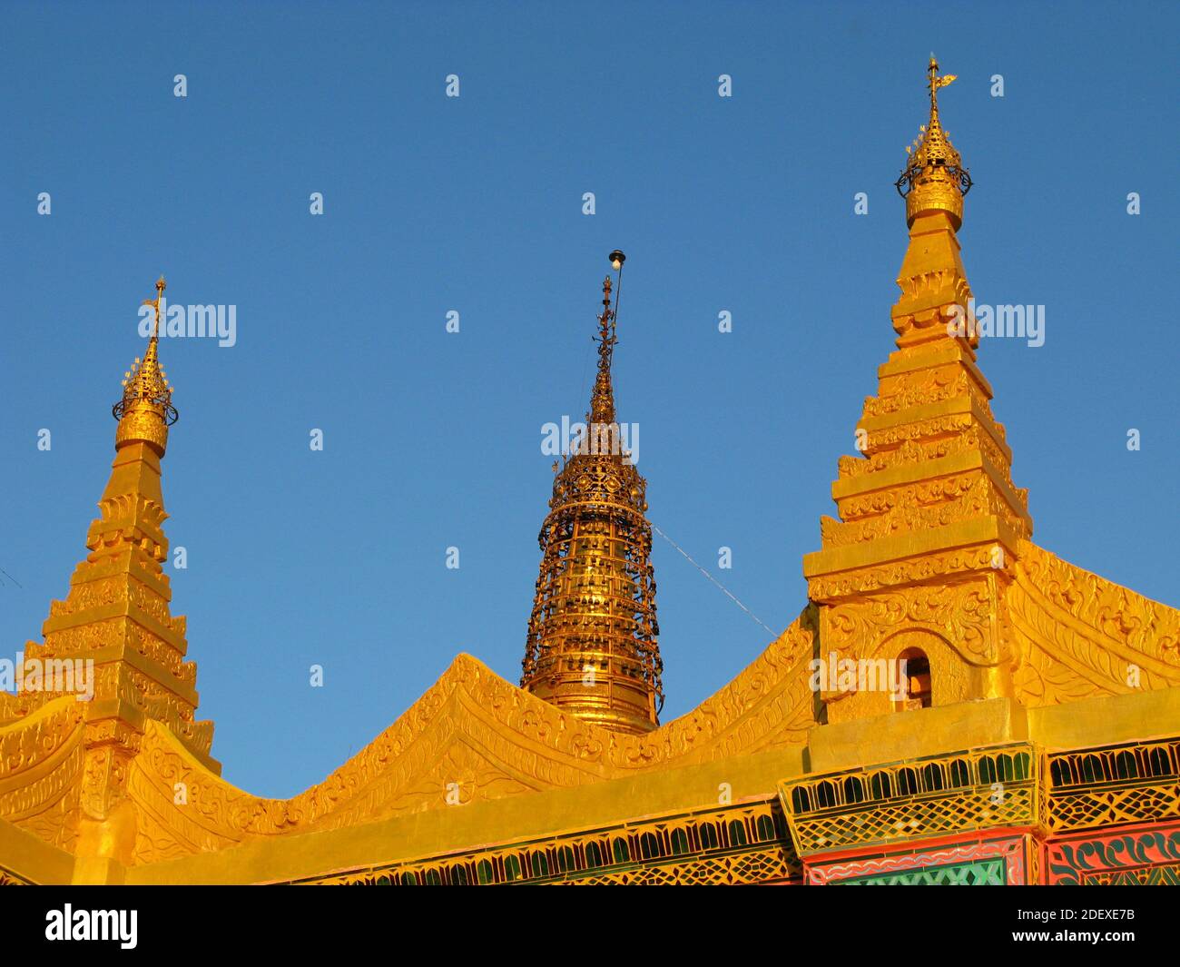 Su Taung Pyi Pagoda, the vintage temple in Mandalay, Myanmar Stock Photo