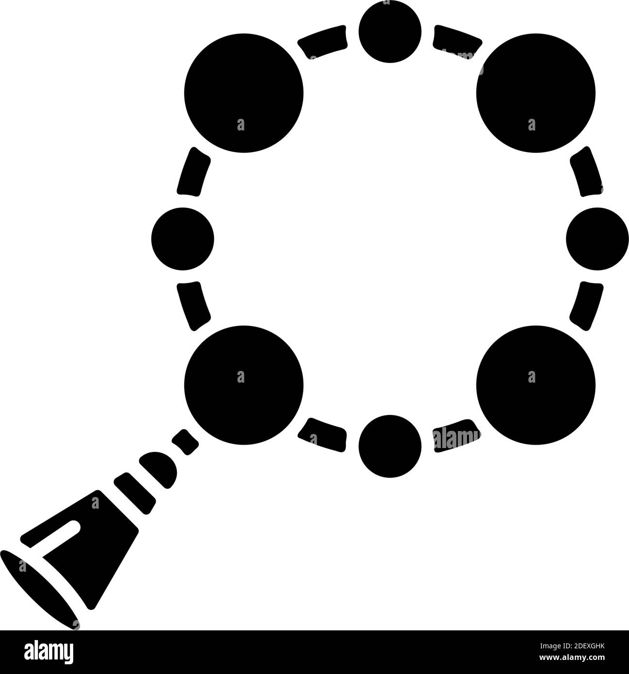 Rosary black glyph icon Stock Vector Image & Art - Alamy