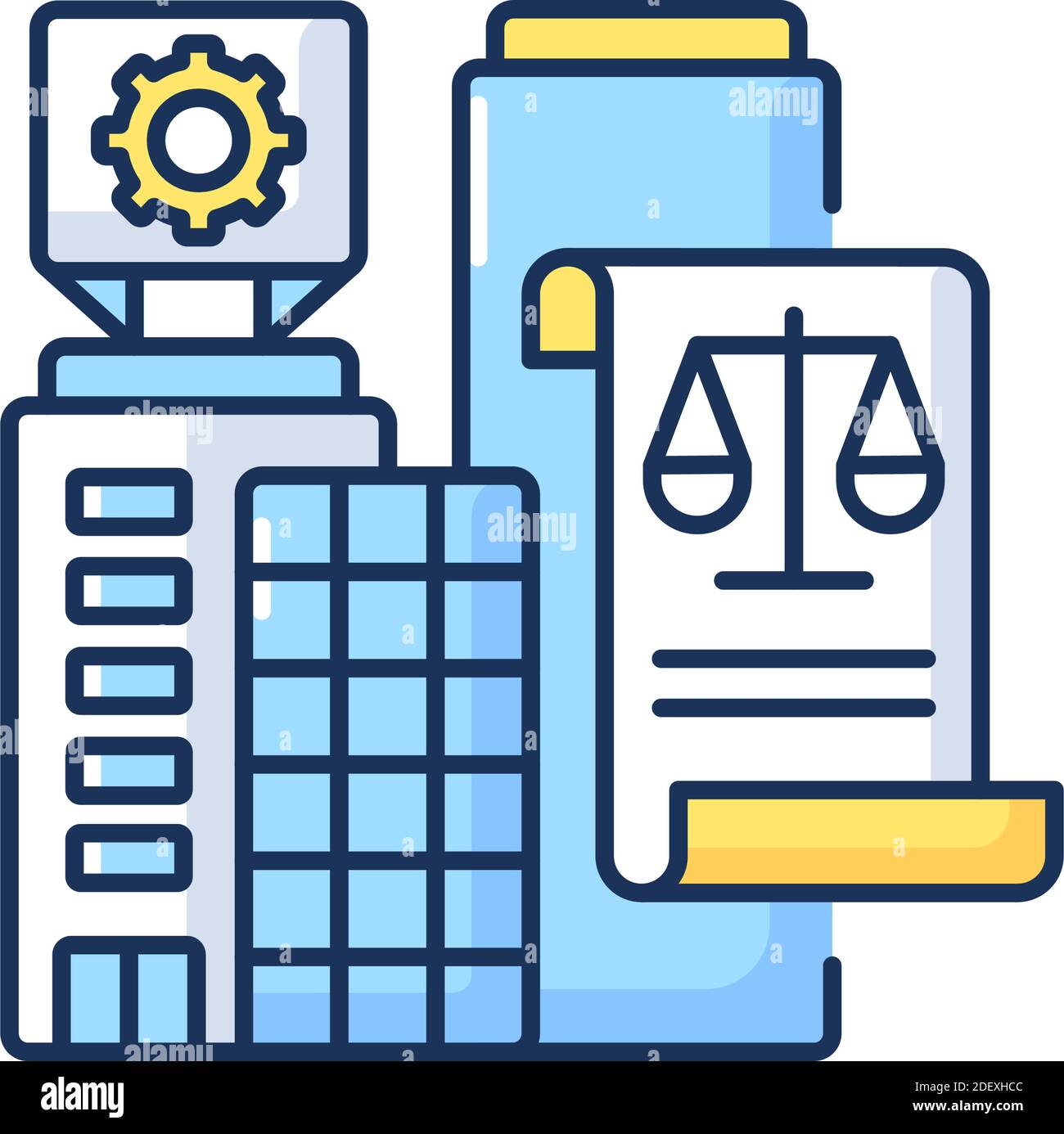 Legal entity RGB color icon Stock Vector Image & Art - Alamy