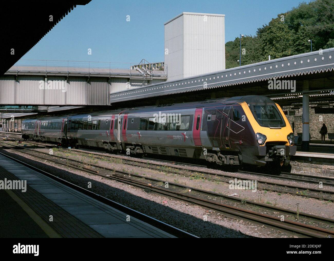 Sheffield, UK - 21 September 2019: A CrossCountry train at Sheffield Station. Stock Photo