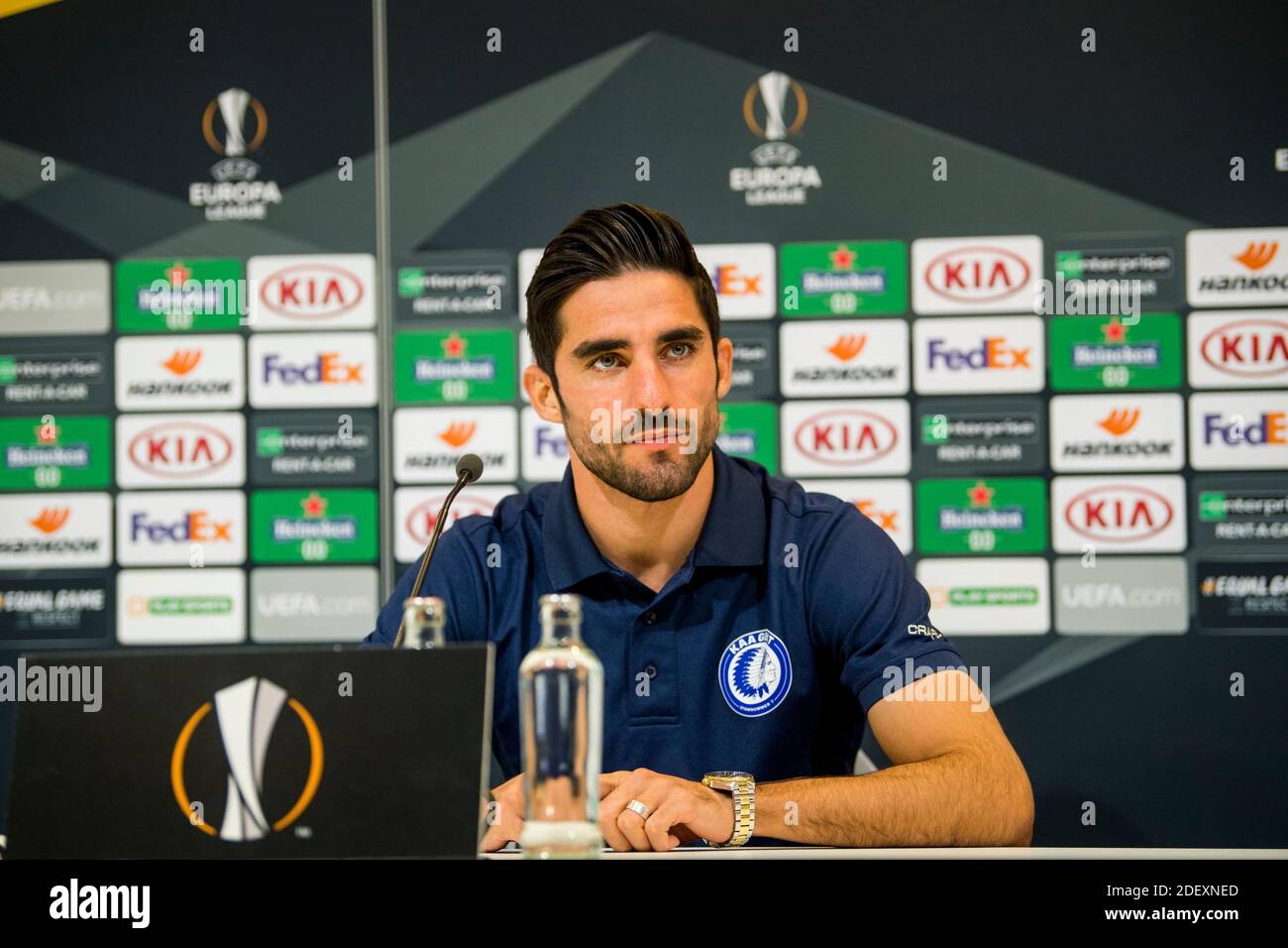 Gent's Milad Mohammadi pictured during a press conference of Belgian soccer club KAA Gent, Wednesday 02 December 2020, in Gent. Tomorrow Gent will mee Stock Photo