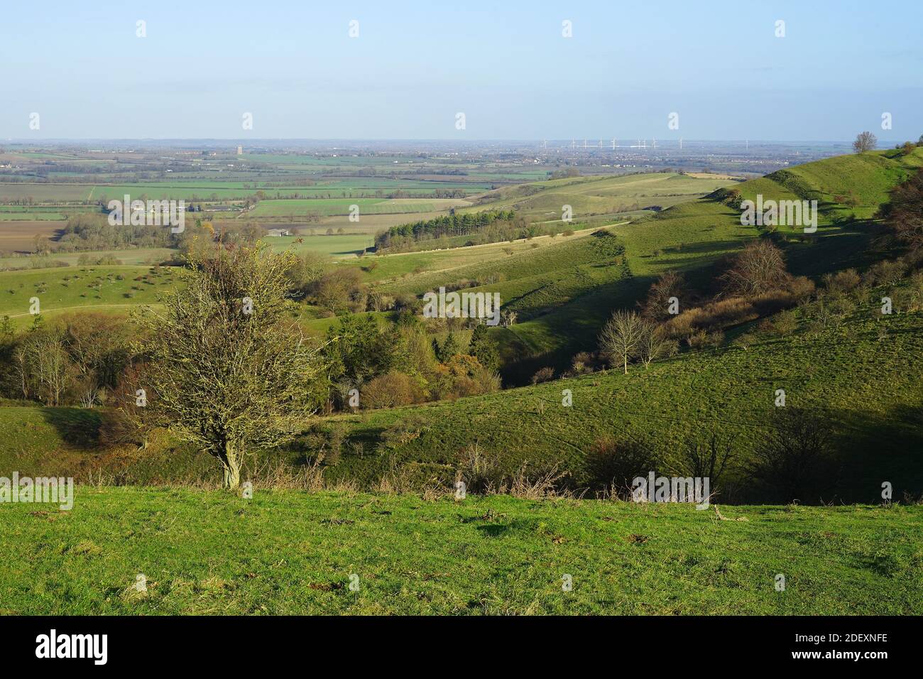 A view from the Pegsdon Hills, Bedfordshire Stock Photo