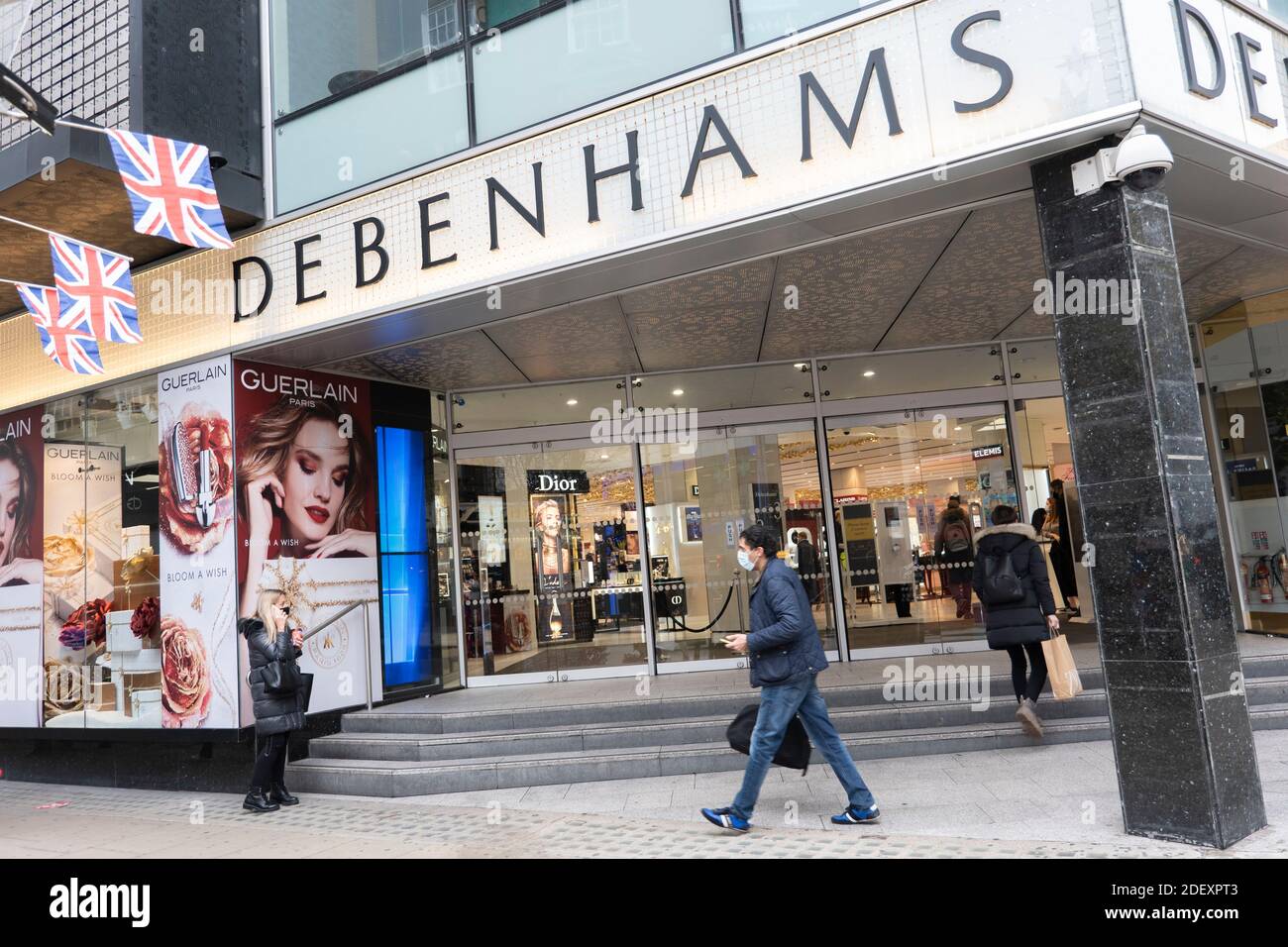 London, England. 02 December 2020. One of Britain’s largest chain department stores, Debenhams