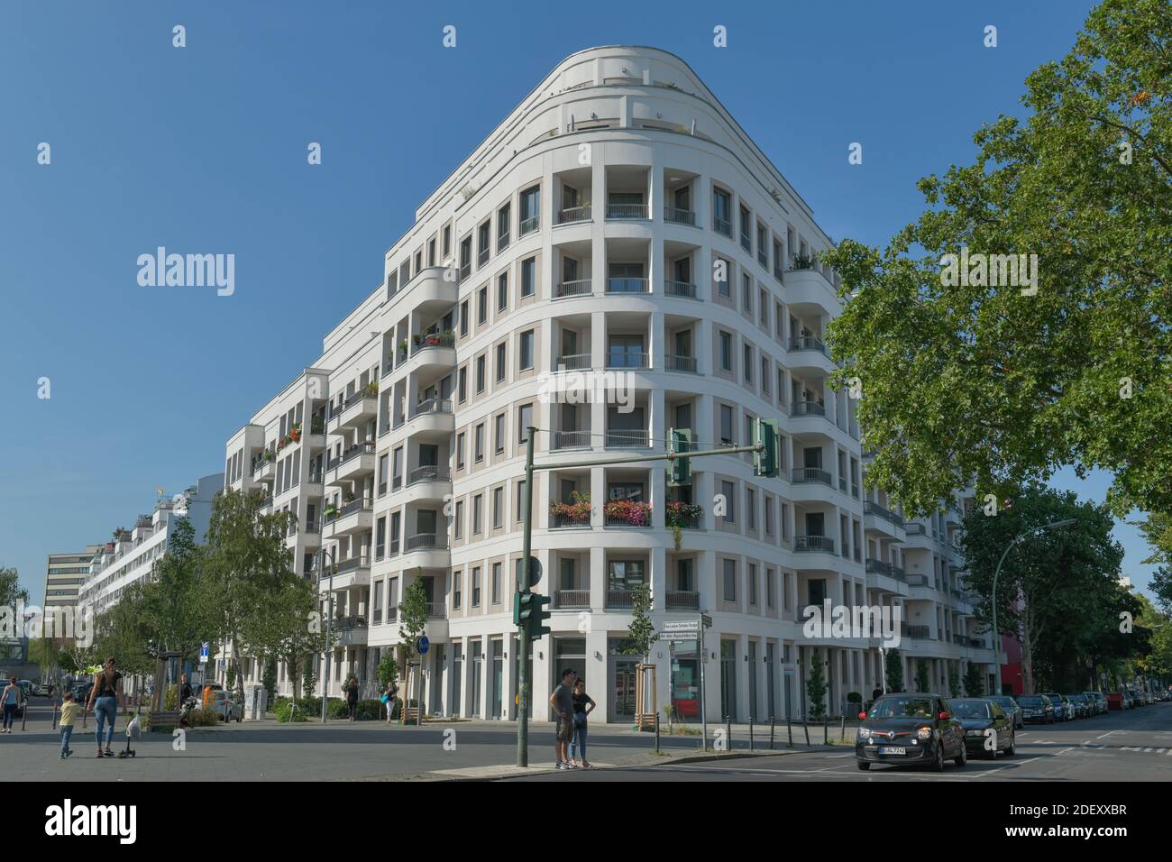 Neubau "Carré Voltaire" Else-Lasker-Schüler-Straße / Kurfürstenstraße, Schöneberg, Tempelhof-Schöneberg, Berlin, Deutschland Stock Photo