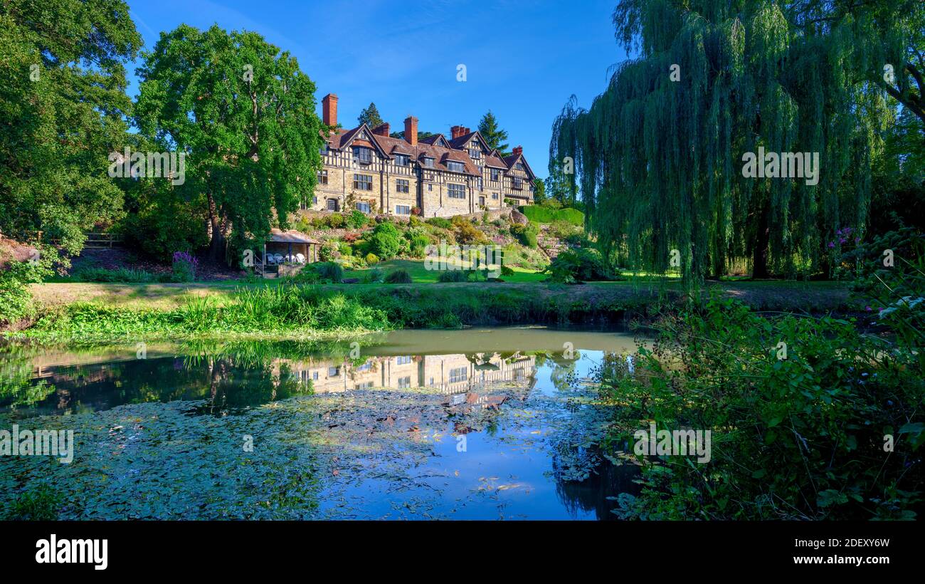 Stedham, UK - August 6, 2020:  Stedham Hall on the River Rother in the South Downs National Park, West Sussex Stock Photo