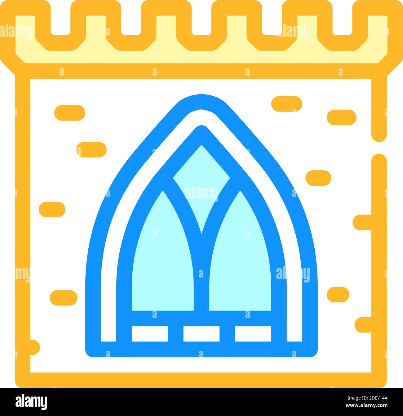 window of ancient castle color icon vector illustration Stock Vector ...