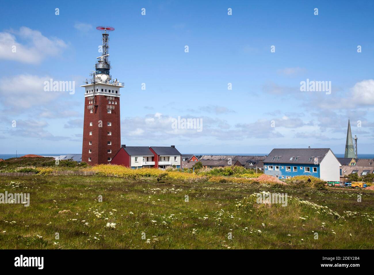 Lighthouse, Heligoland, Schleswig-Holstein, Germany, Europe Stock Photo