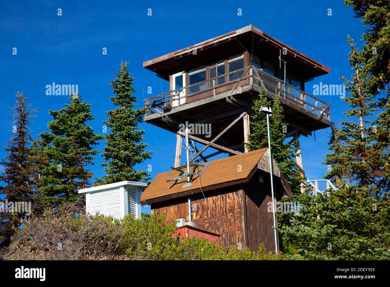 Odell Butte Lookout, Deschutes National Forest, Oregon Stock Photo