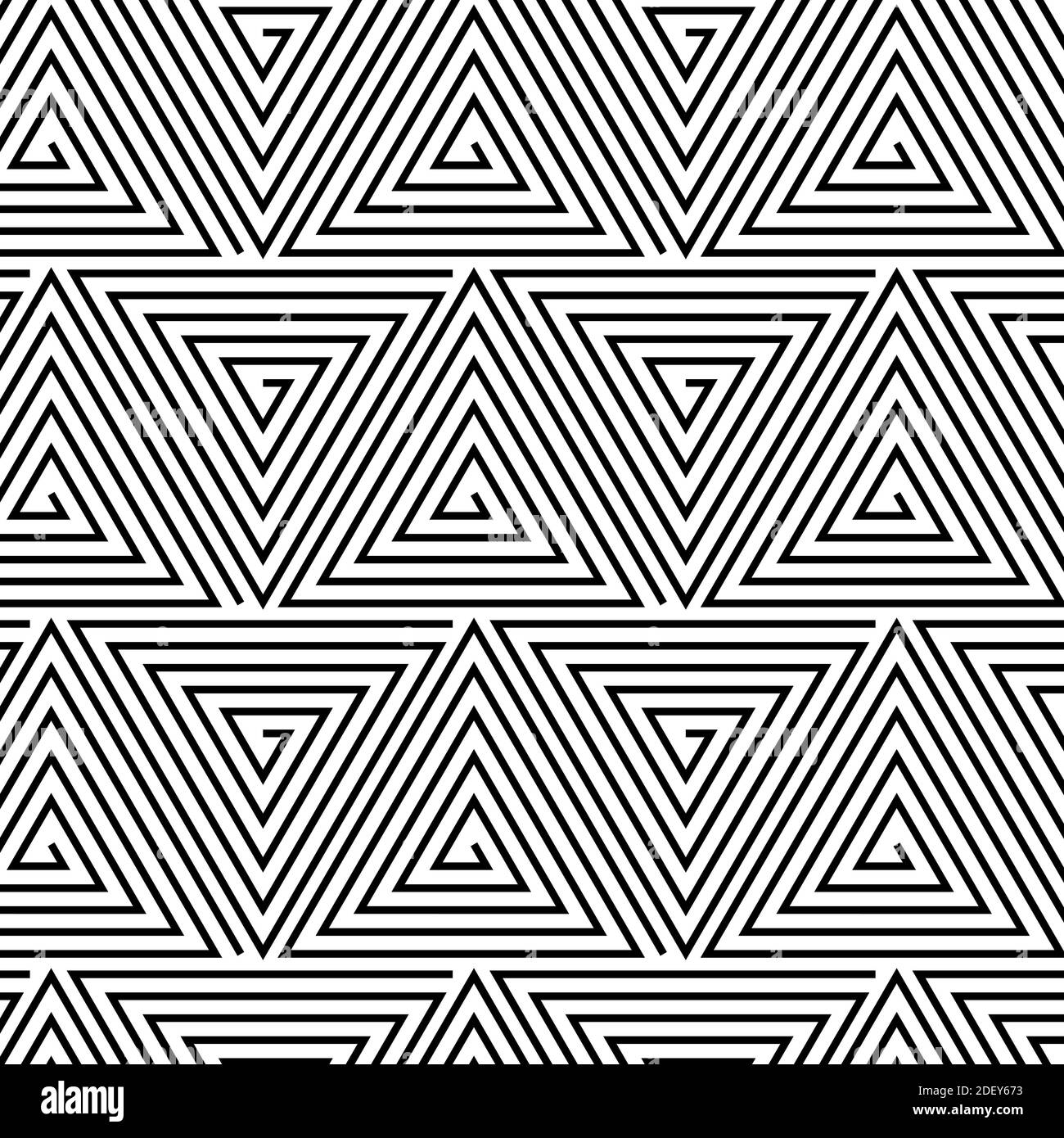 Black and White Hypnotic Background Seamless Pattern Stock Photo - Alamy