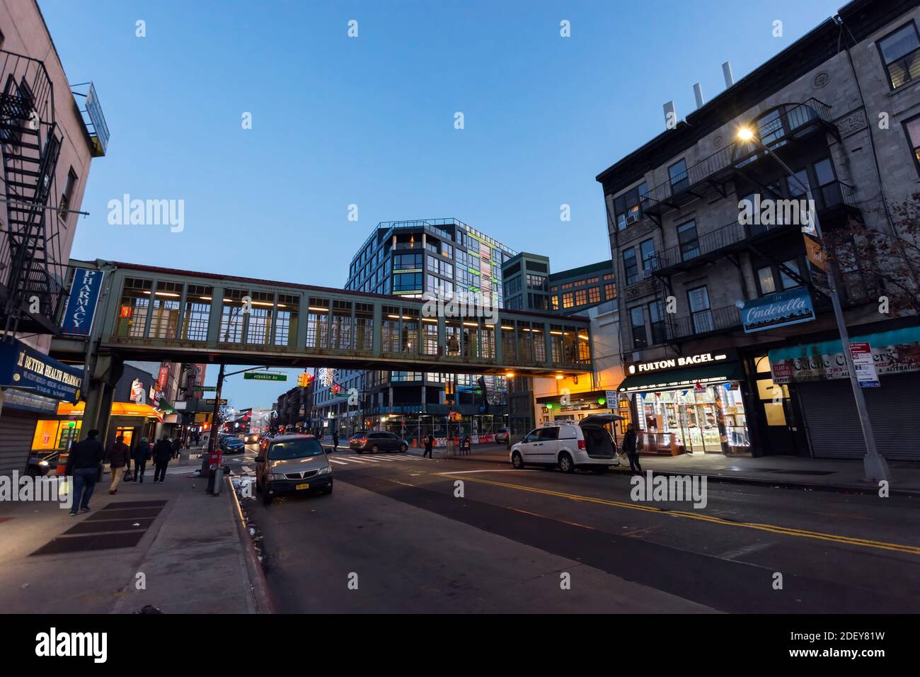 Brooklyn, New York, NY, USA November 30, 2019. Street view and