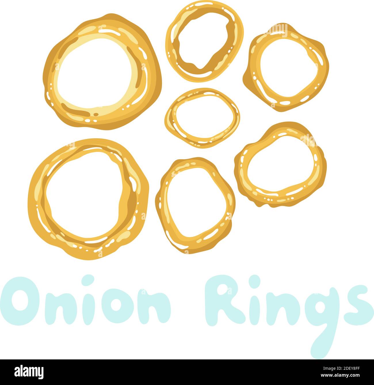 Vector illustration of onion ring - Stock Illustration [68877566] - PIXTA