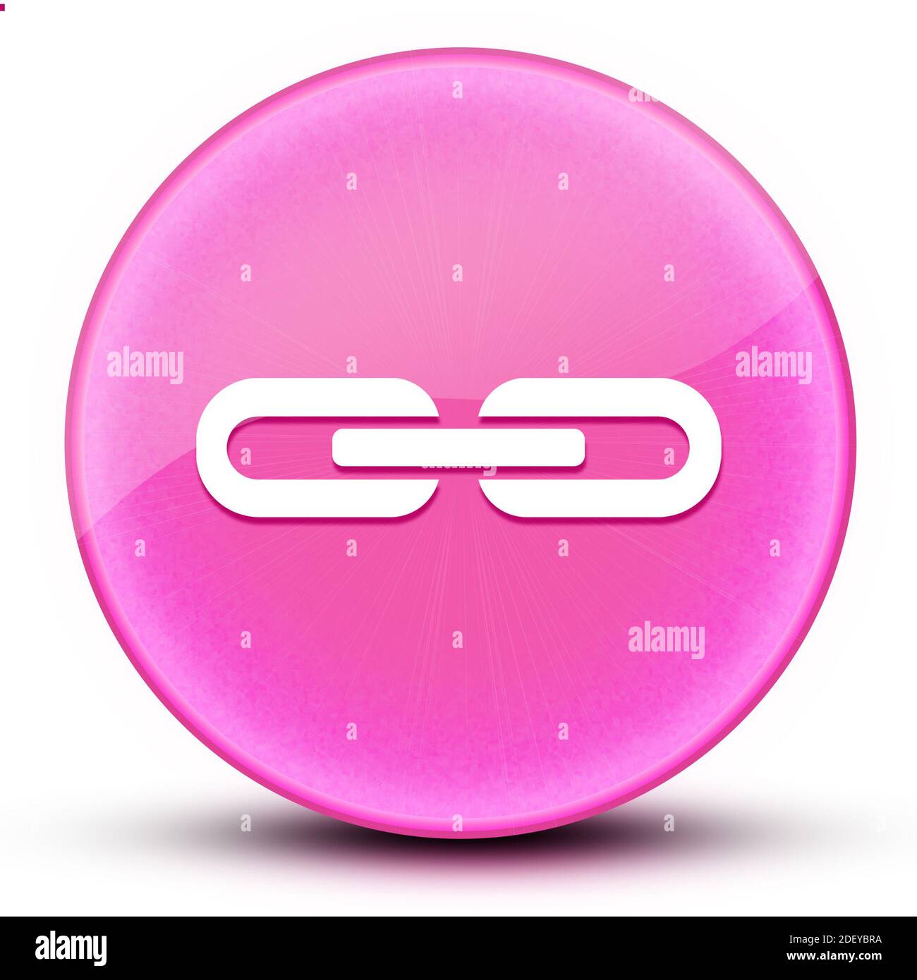 Link icon shiny glossy internet hi-res stock photography and images - Alamy