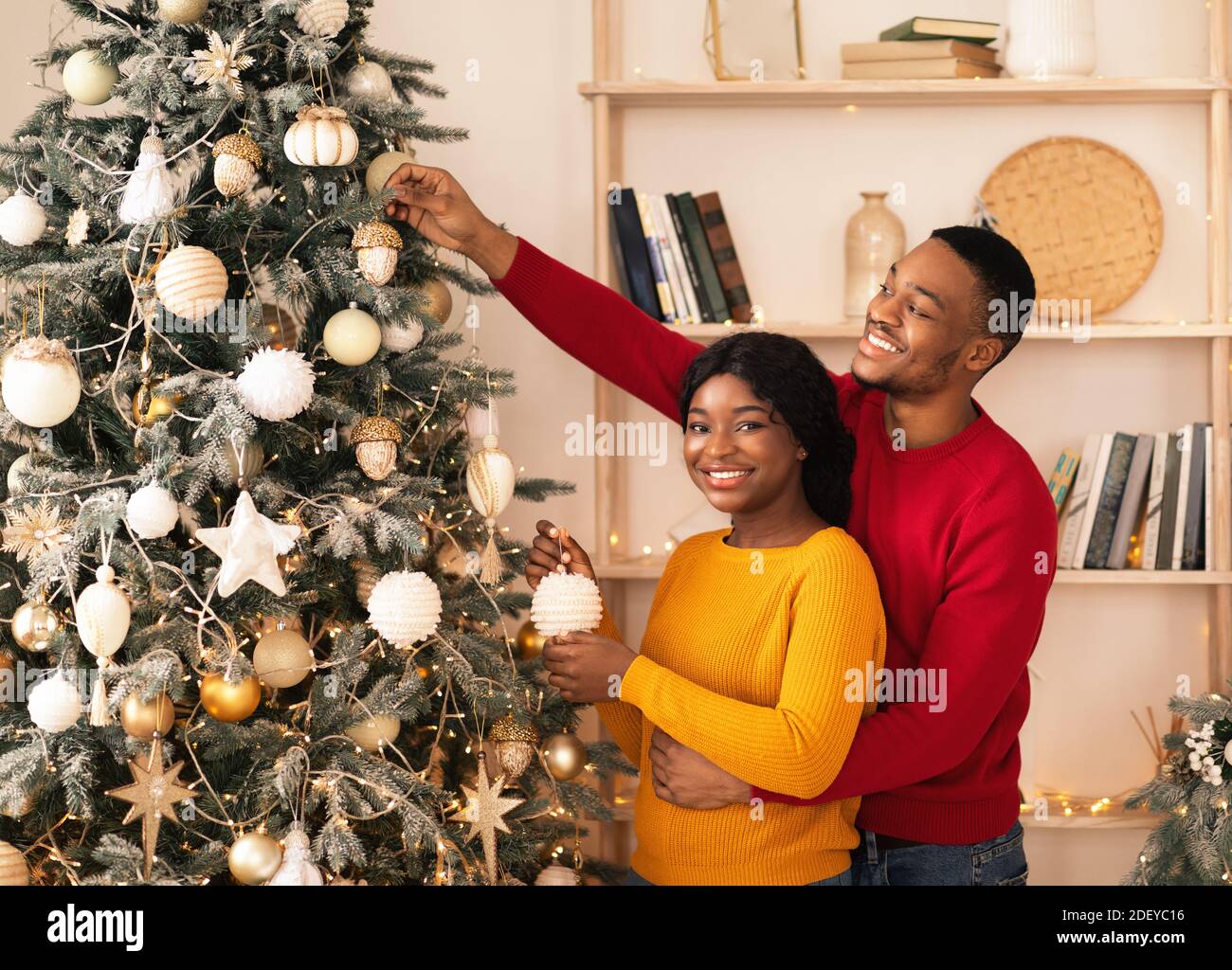 Christmas decor, happiness together and Merry Christmas Stock Photo