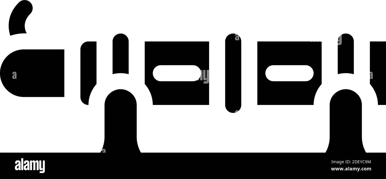 bombard weapon glyph icon vector illustration black Stock Vector Image