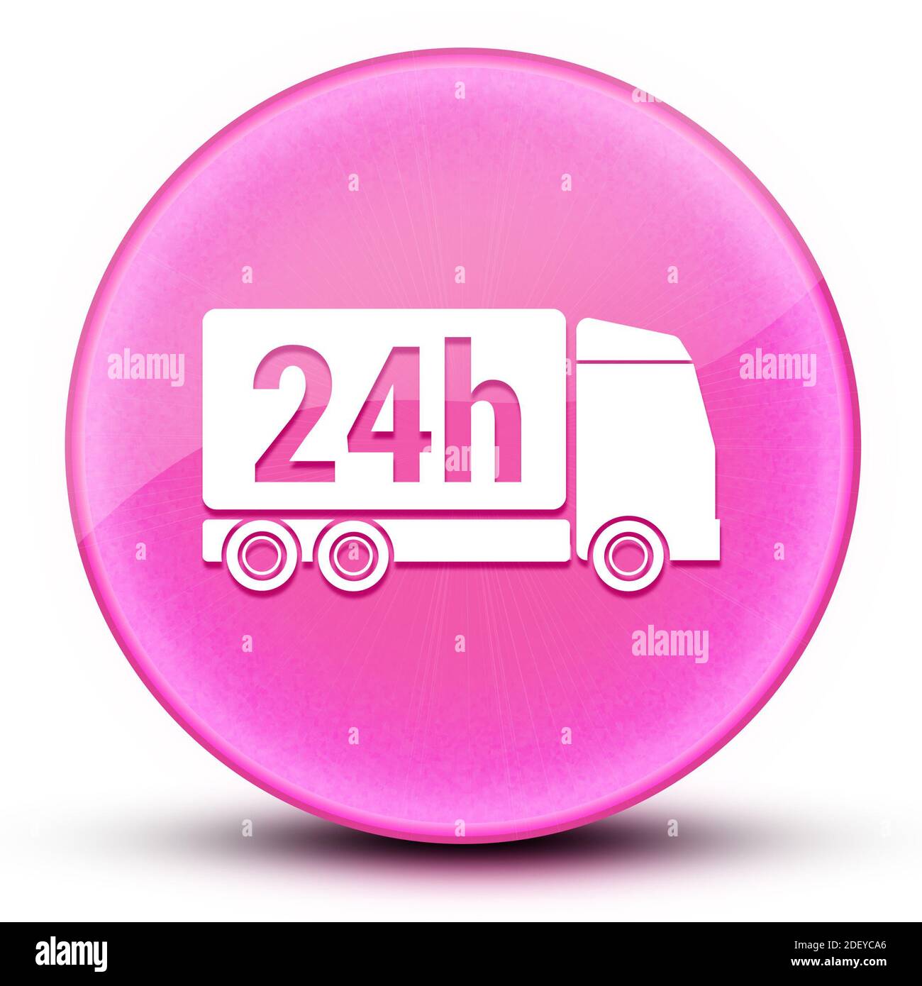 Pink express delivery van hi-res stock photography and images - Alamy