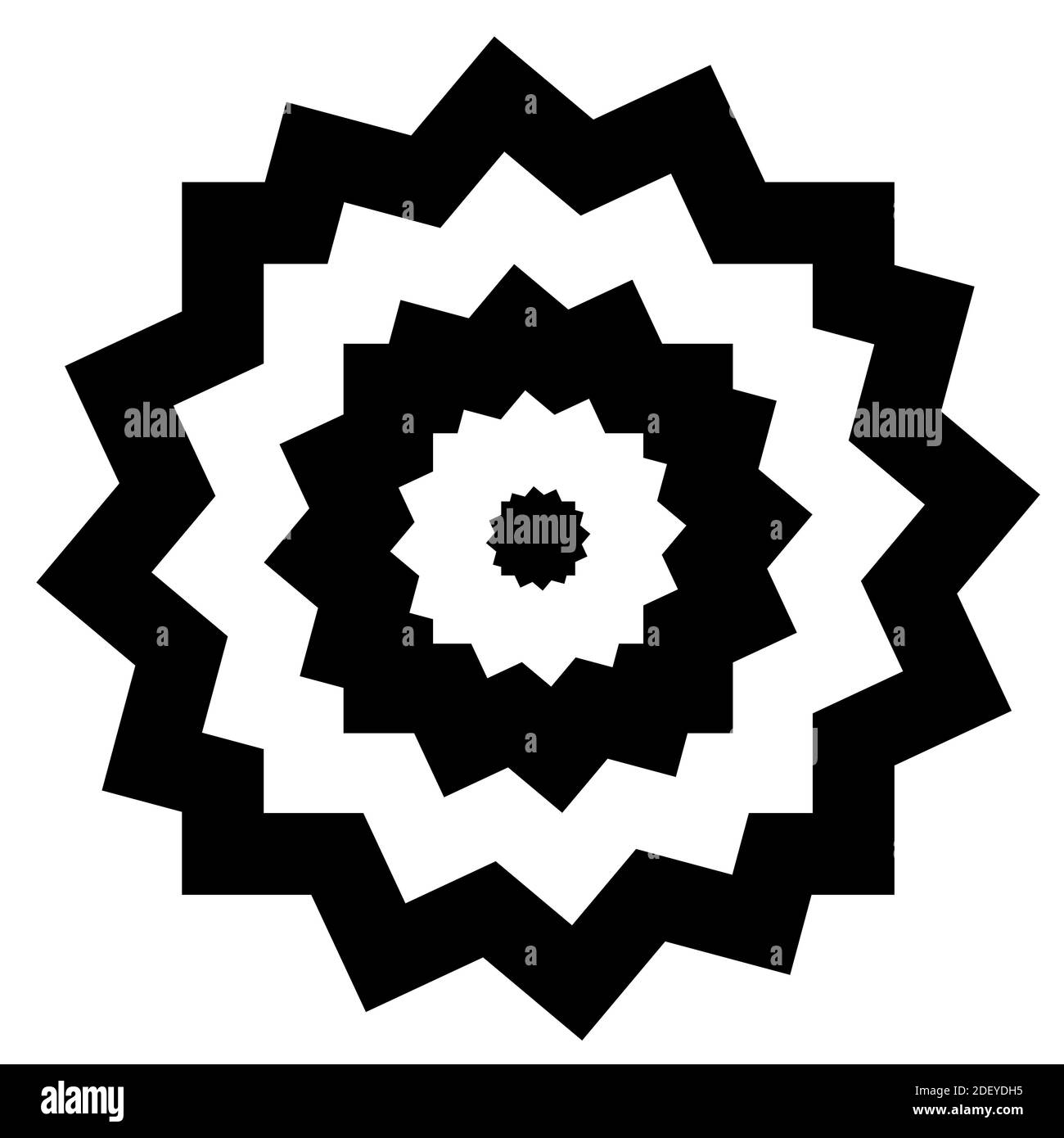 Black And White Hypnotic Background. Illustration Stock Photo - Alamy