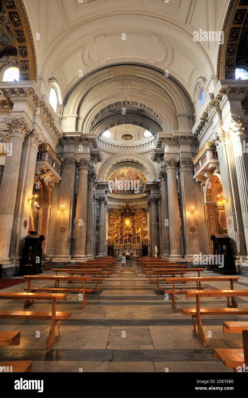 italy, rome, church of santa maria in portico in campitelli (17th century Stock Photo Alamy
