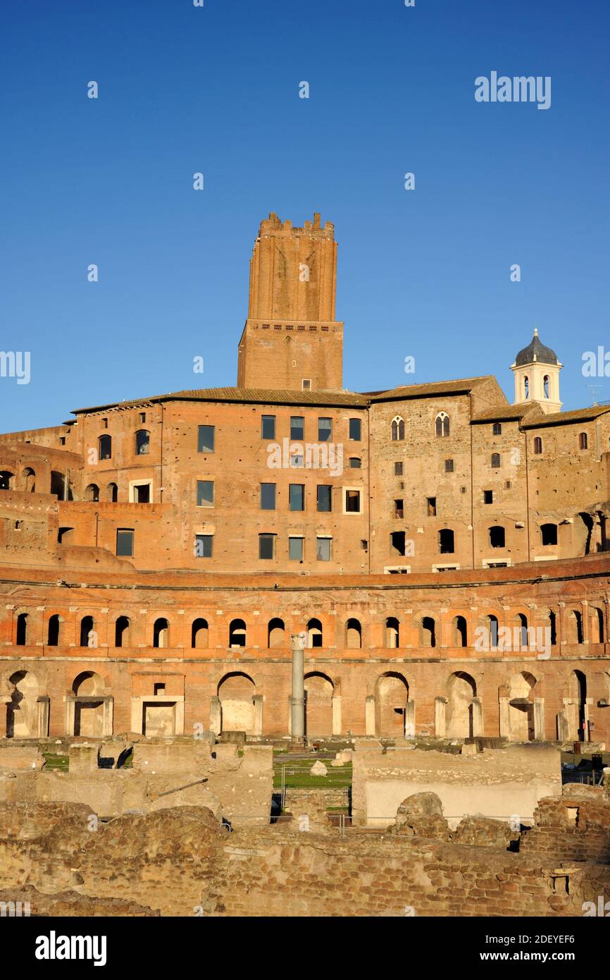Trajan's Forum and Market, Rome, Italy Stock Photo