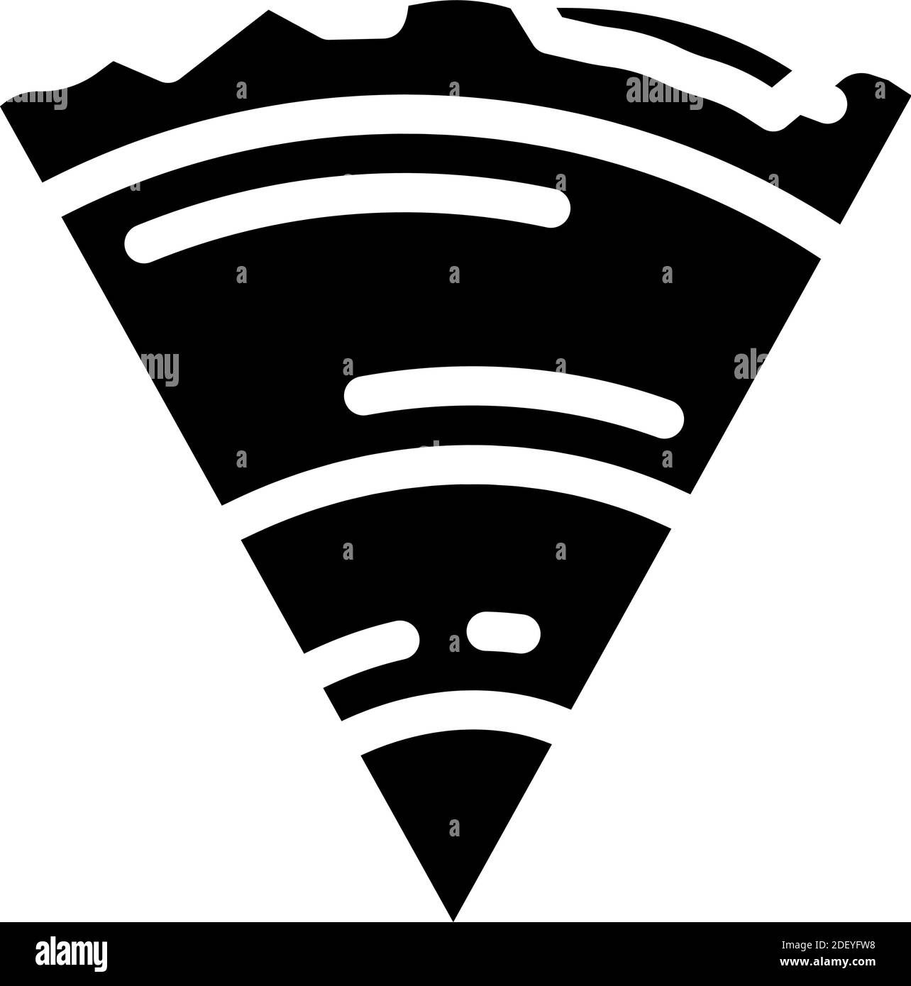 earth structure glyph icon vector illustration black Stock Vector Image ...