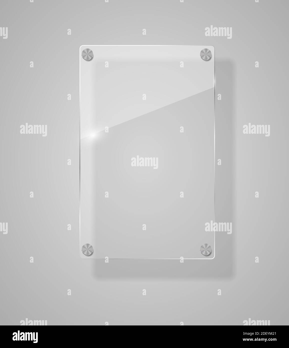 Realistic Glass Frames. Illustration. EPS 10 Stock Photo Alamy