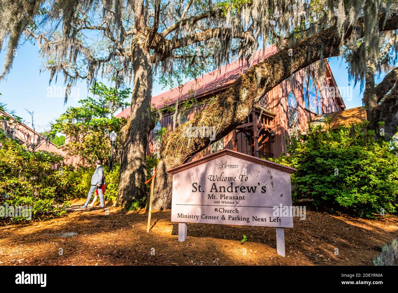 Mount Pleasant, USA May 11, 2018 St. Andrews church building in