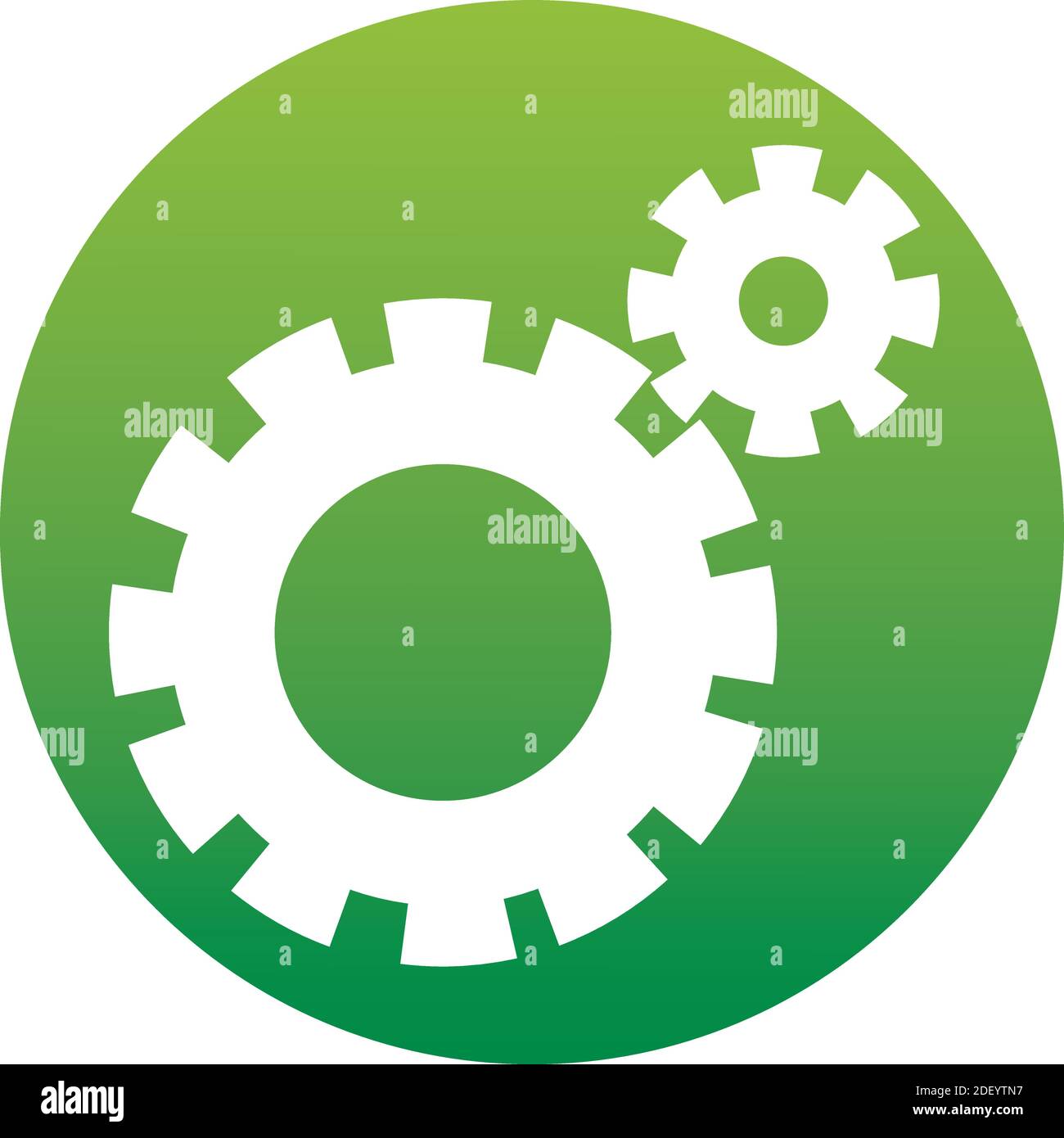 Cogwheel gear mechanism vector settings vector icon of a set in trendy ...