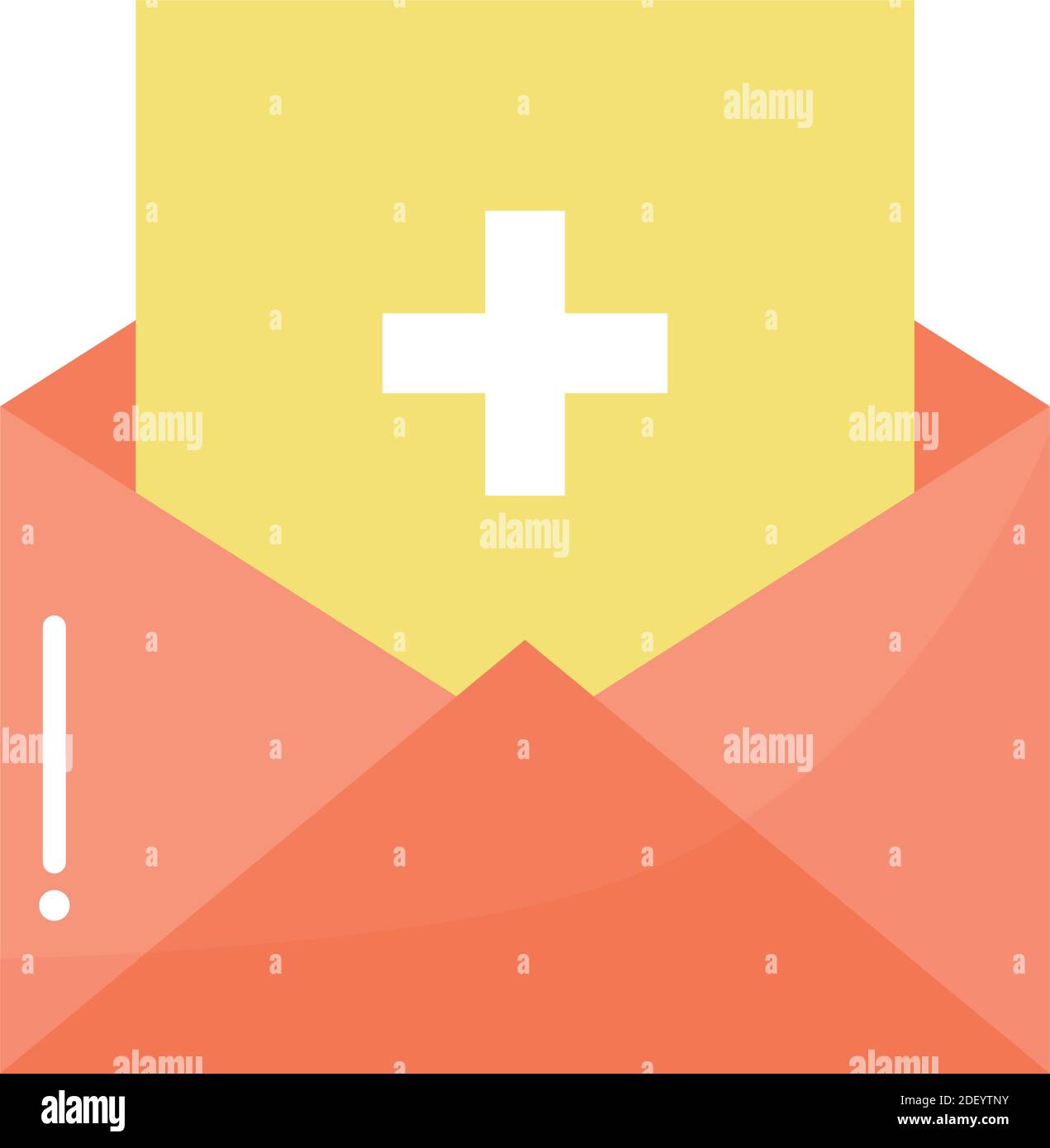 envelope with a yellow letter Stock Vector Image & Art - Alamy
