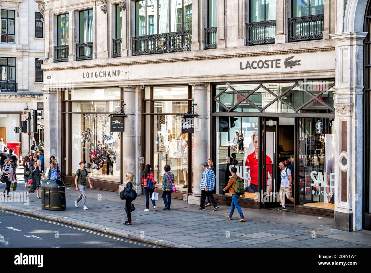 Lacoste sign london hi-res stock photography and images - Alamy