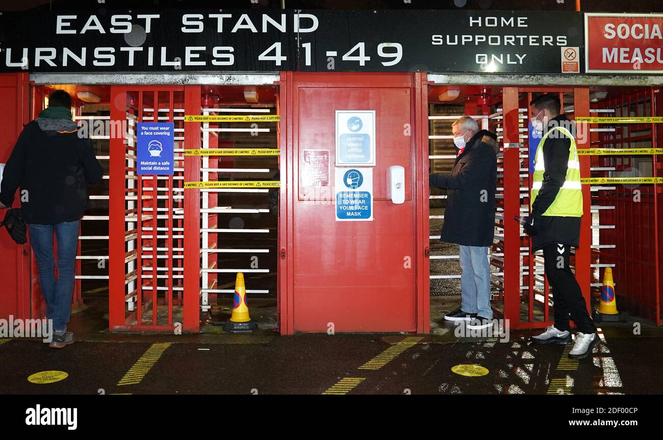 Fans arrive for the Sky Bet Championship match at The Valley, London ...