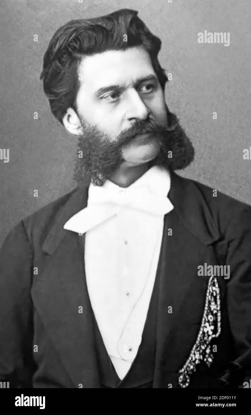 JOHANN STRAUSS II (1825-1899) Austrian composer Stock Photo