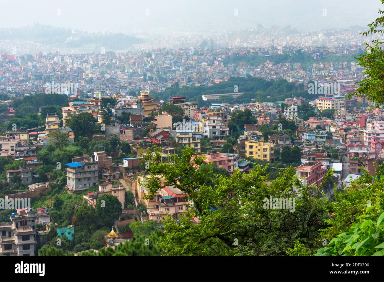 Cityscape Of Kathmandu In Kathmandu Valley Nepal Stock Photo Alamy