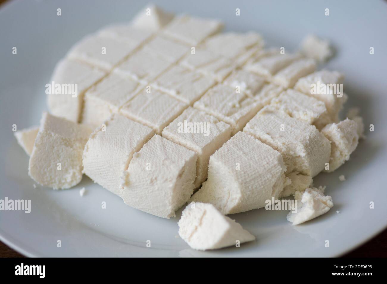 Homemade Paneer, fresh Indian cottage cheese Stock Photo Alamy