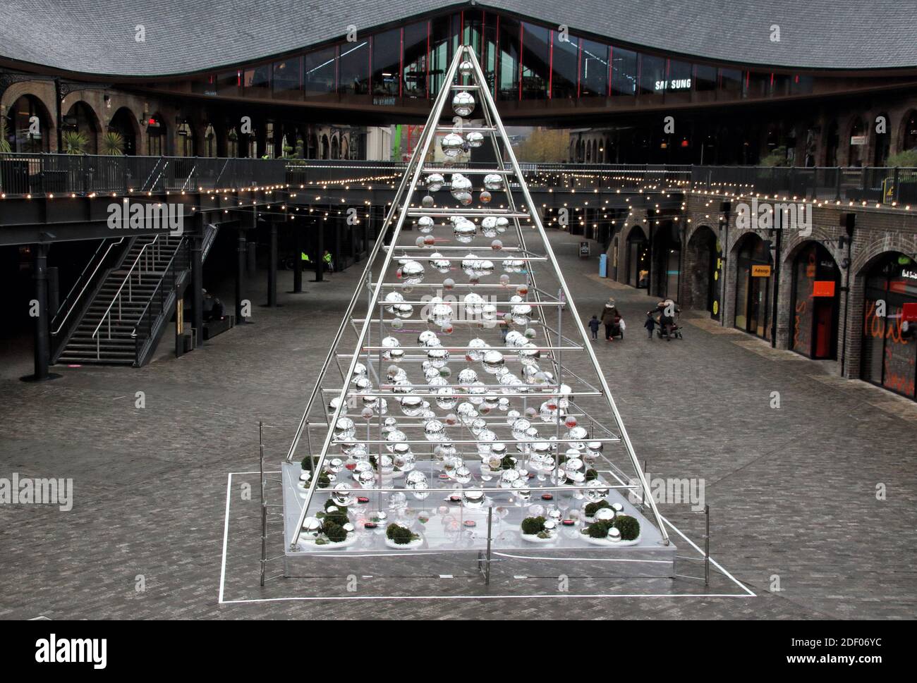 London, UK. Terrarium Tree. King's Cross, London's newest creative