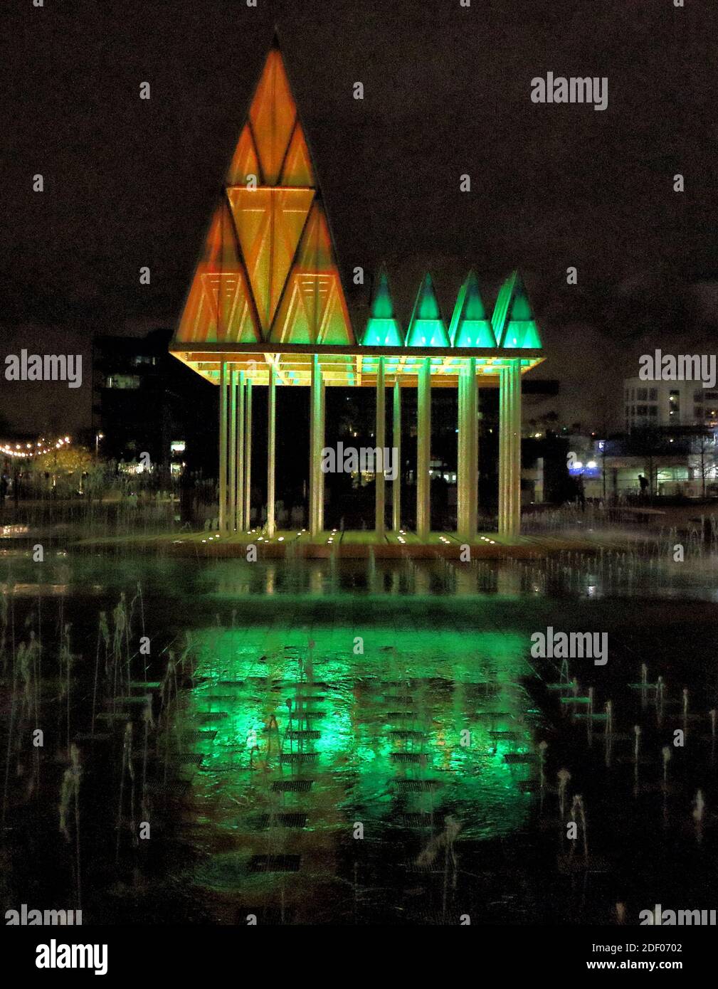 London, UK. Electric Nemeton Tree. King's Cross, London's newest