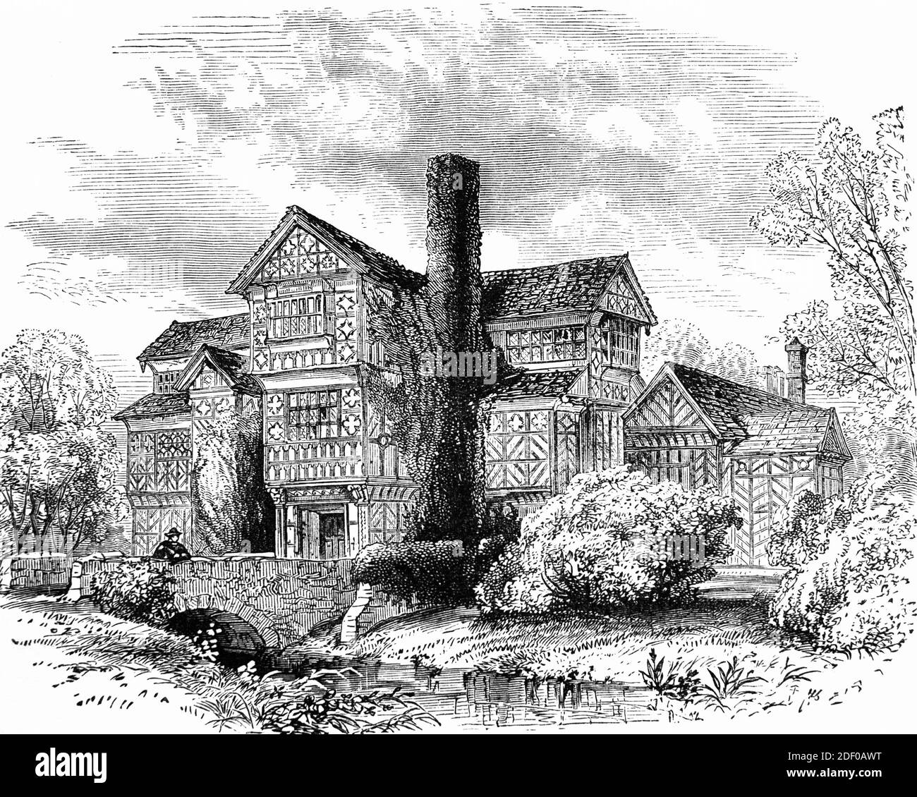 English tudor manor house Black and White Stock Photos & Images - Alamy